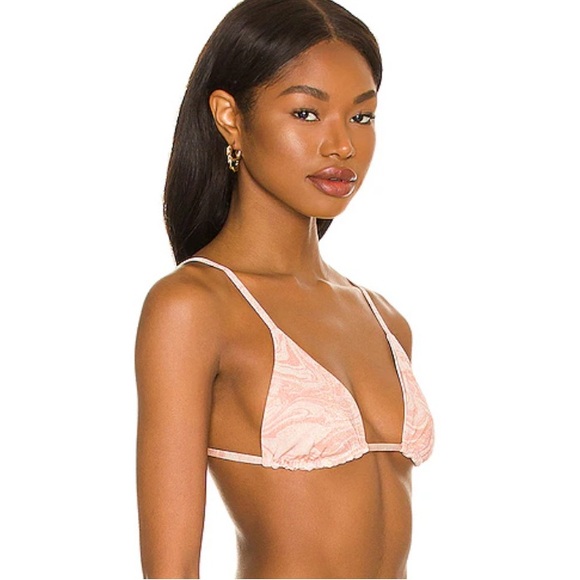 L*Space Brittany Bikini Top in All Swirled Up, Triangle Style, Size Medium, NWT - Picture 3 of 12